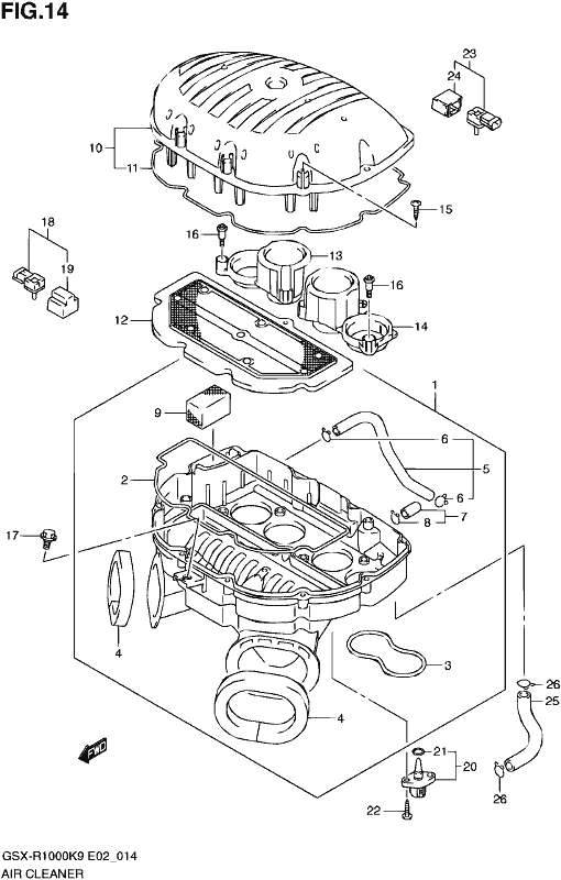 Suzuki Air Filter 13780-47H00