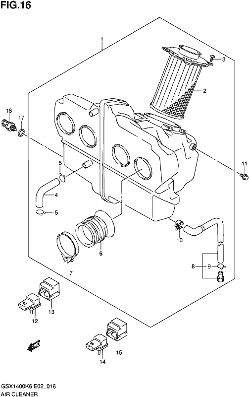Suzuki Air Filter 13780-42F01