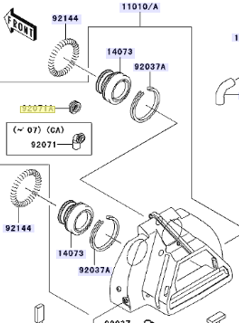 Kawasaki diagram 92071-1144