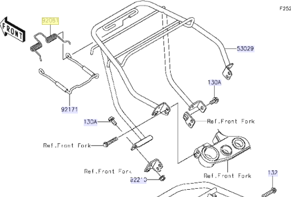 Kawasaki Spring Binder 92081-1304