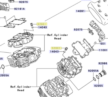 Kawasaki Spring Oil Filter 92081-1776