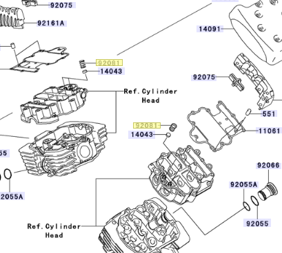 Kawasaki Spring Oil Filter 92081-1776