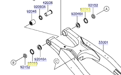 Kawasaki Seal Sdo29X35X4.5 92093-1434