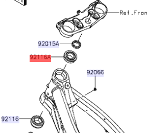 Kawasaki Bearing-Roller Hi-Cap320  92116-1076