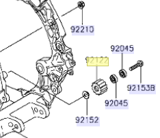 Kawasaki Roller Chain Guide 92122-0016