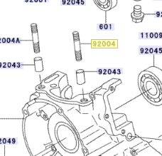 Kawasaki Stud 8X40 92004-1210