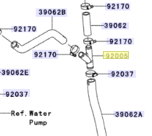 Kawasaki Fitting OEM 92005-0065