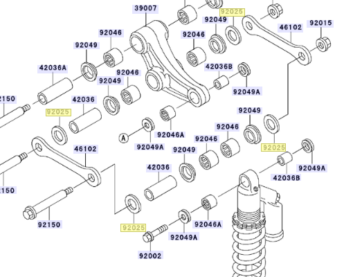 Kawasaki Shim 15.3X27.5X0.6 92025-1135