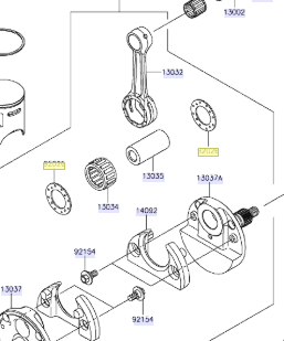 Kawasaki Spacer 22.2X37X1.0 92026-1136