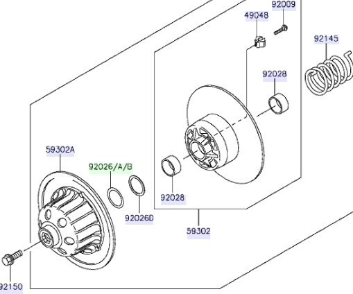 Kawasaki Spacer 39X50X0.50 92026-1507