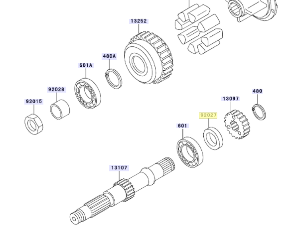 Kawasaki Collar 23X46X4.5 92027-263