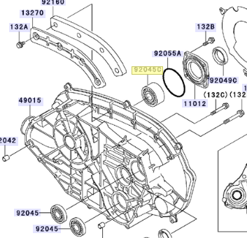 Kawasaki Bearing-Ball 5207C2 92045-1328