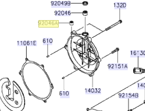 Kawasaki Bearing-Needle 92046-0042