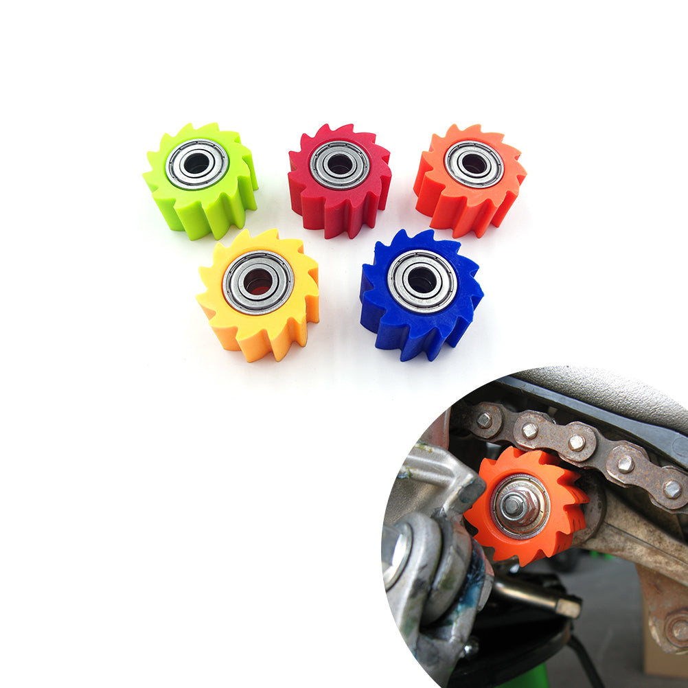 Dirt Bike M8  Tensioner Chain Guide Pulley Slider Chain Roller