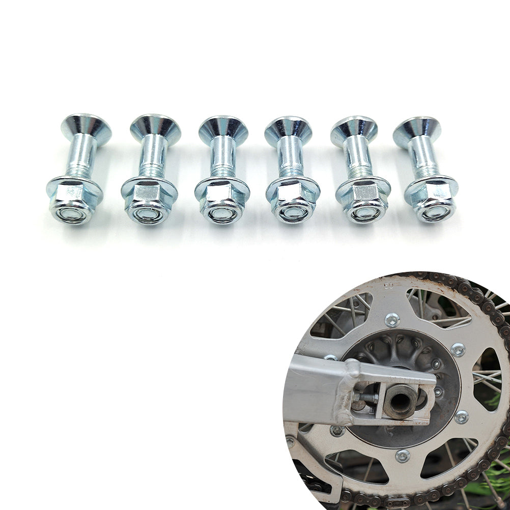 Universal M8 Sprocket Bolt Nut Set for HONDA CRF YAMAHA YZF KAWASAKI KXF SUZUKI RMZ