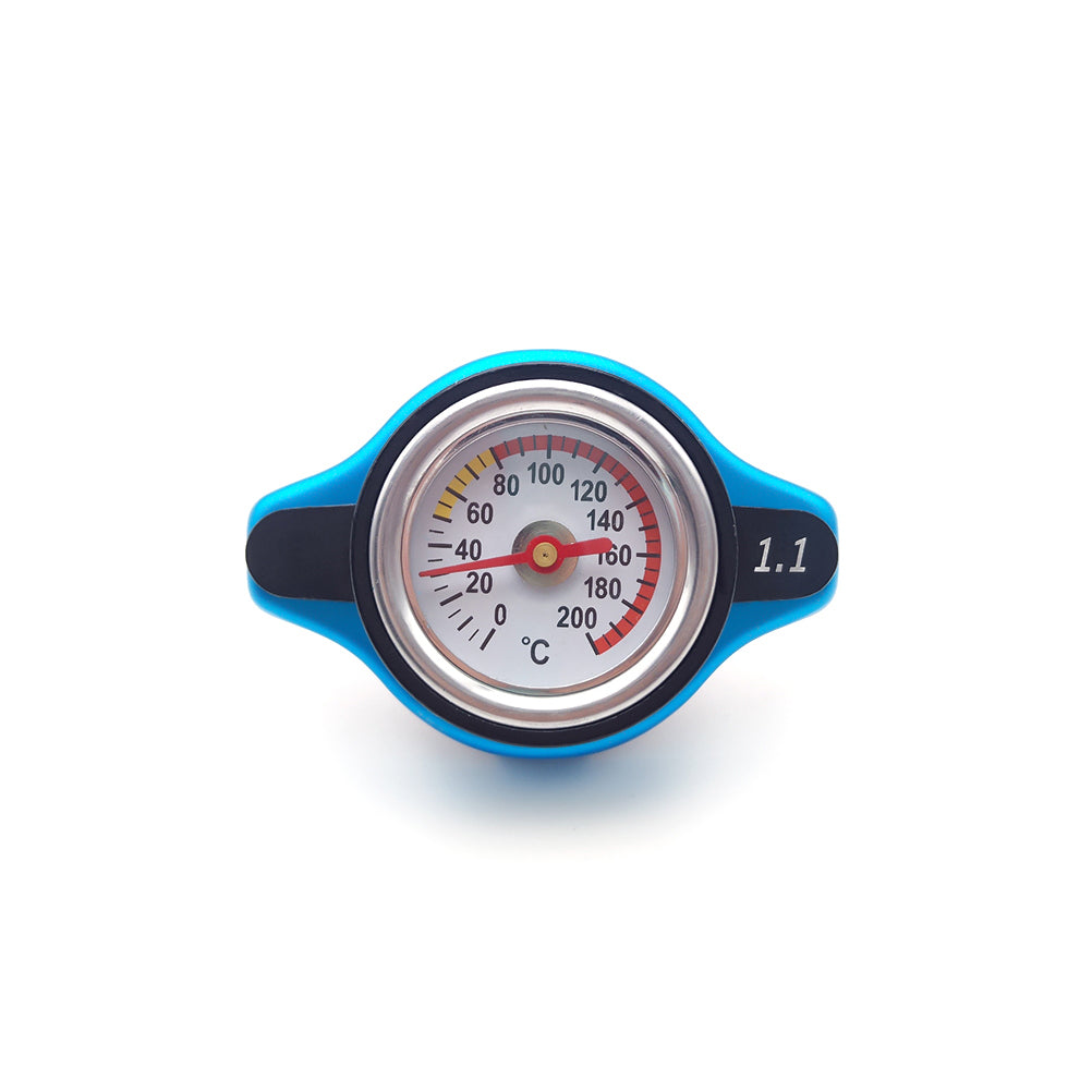Motorcycle Dirt Bike Water Temperature Gauge With Temperature Display Radiator Cap Cover 1.1 Bar