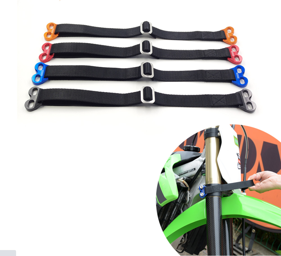 Motorcycle Belt Rescue Belt Front Lift Strap CNC Style