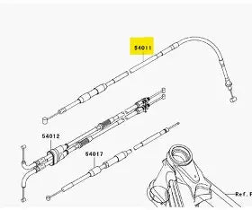 Kawasaki Clutch Cable 54011-0044