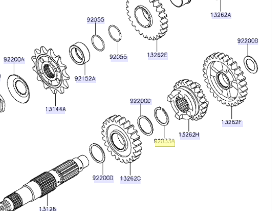 Kawasaki Ring-Snap 92033-1270