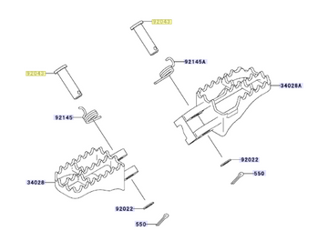 Kawasaki Pin 10X49.5 92043-1564