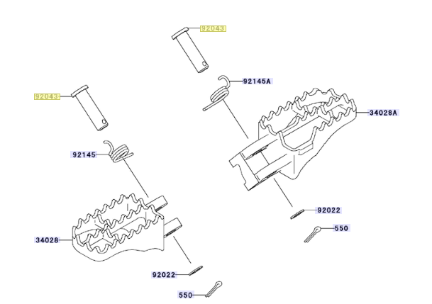 Kawasaki Pin 10X49.5 92043-1564