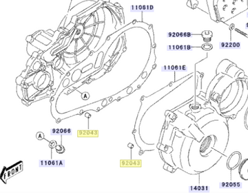 Kawasaki Pin 92043-S001