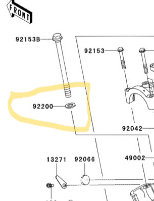Kawasaki Washer 10.5X19X2.3 92200-1339