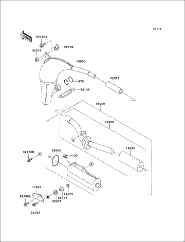Kawasaki Wool Baffle 18046-1136