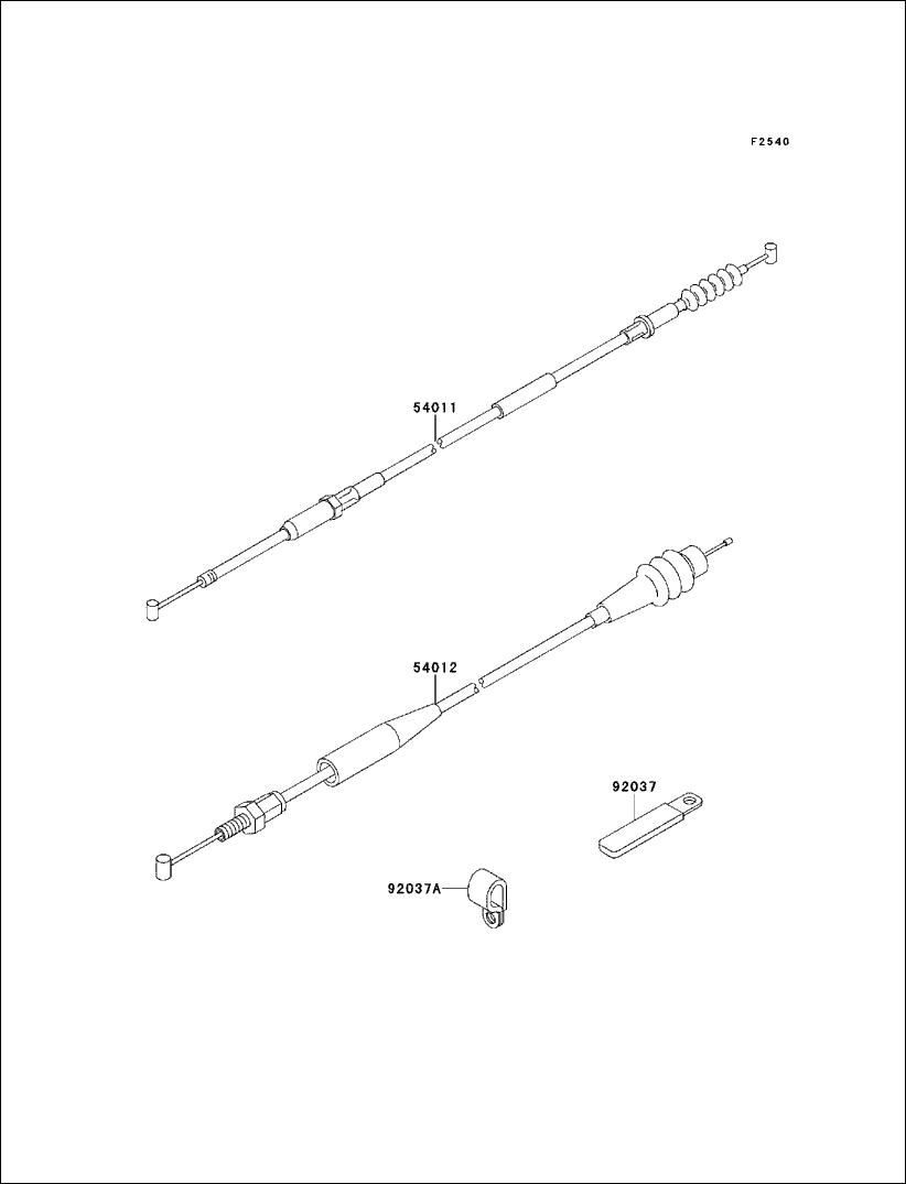 Kawasaki Clutch Cable 54011-1366