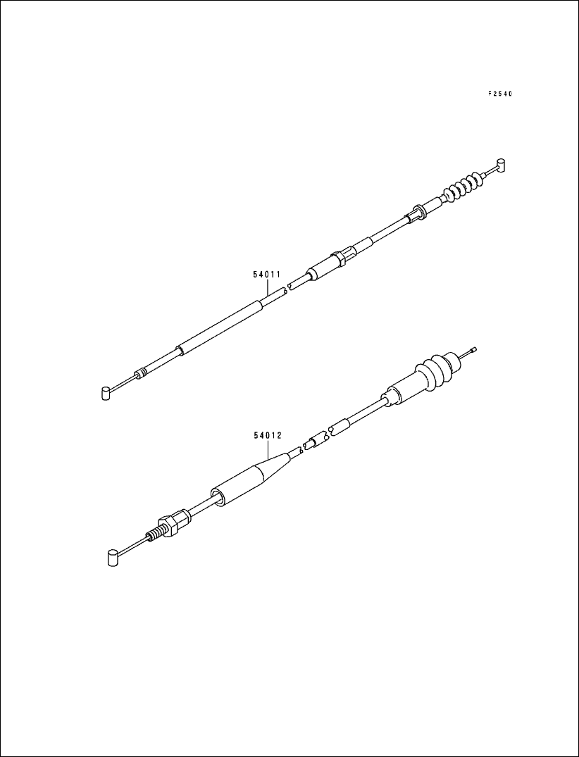 Kawasaki Clutch Cable 54011-1388