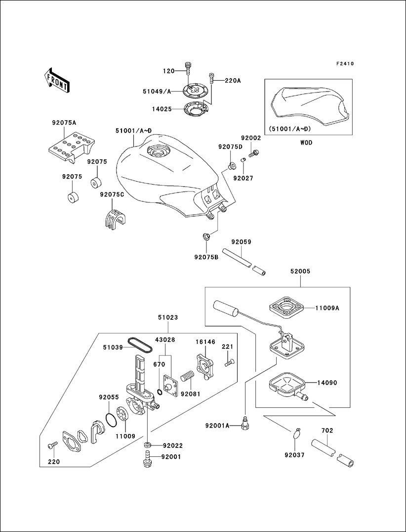 Kawasaki GASKET,TAP VALVE 11009-1530