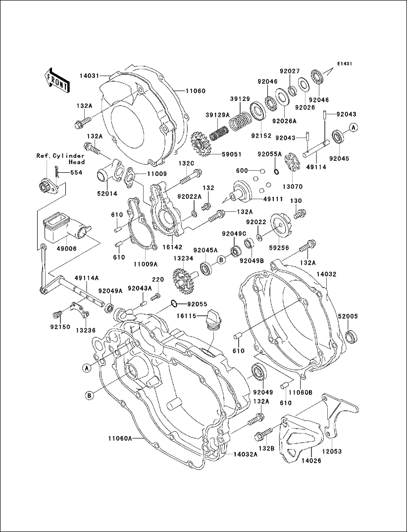 Kawasaki GASKET,PUMP COVER 11009-1936