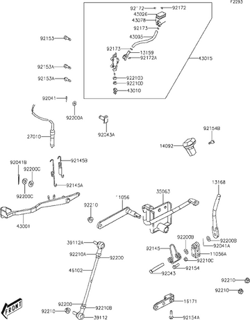 Kawasaki Spring Shift 92145-Y037