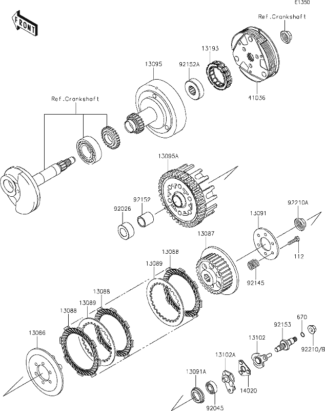 Kawasaki Nut Flanged 8mm 92210-0004