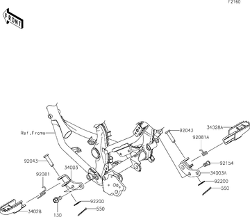 Kawasaki Spring Step Lh 92081-1606