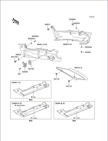 Kawasaki Damper Rope Hook 92160-1042