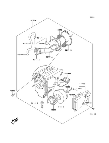 Kawasaki Cap Air Cleaner 11065-S033