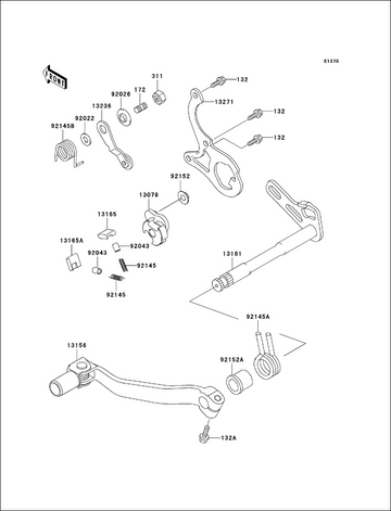 Kawasaki Spring Position 92145-1494