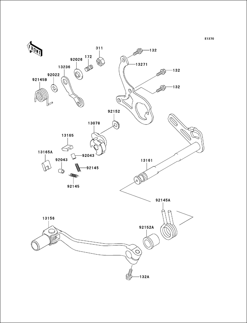 Kawasaki Spring Position 92145-1494