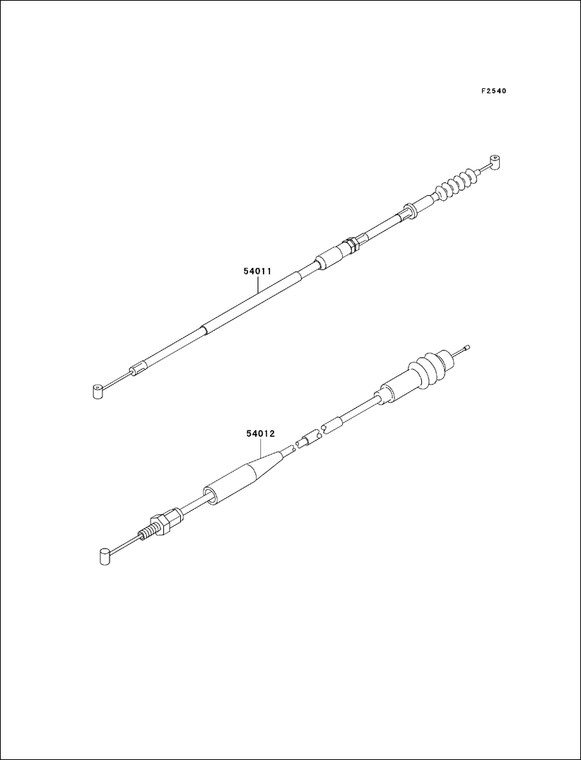 Kawasaki Clutch Cable 54011-1418