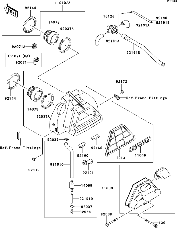 Kawasaki Screw 6X10 92172-0005