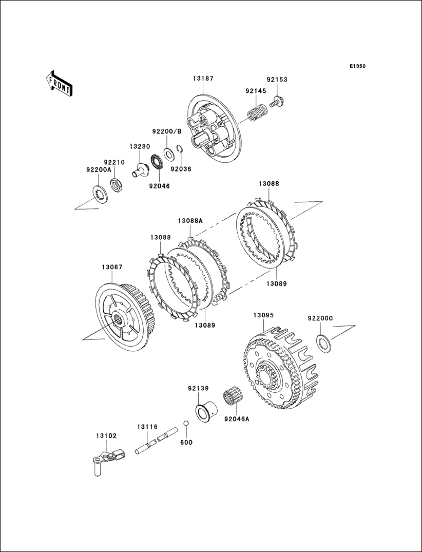 Kawasaki Bolt 6X25 92153-1123
