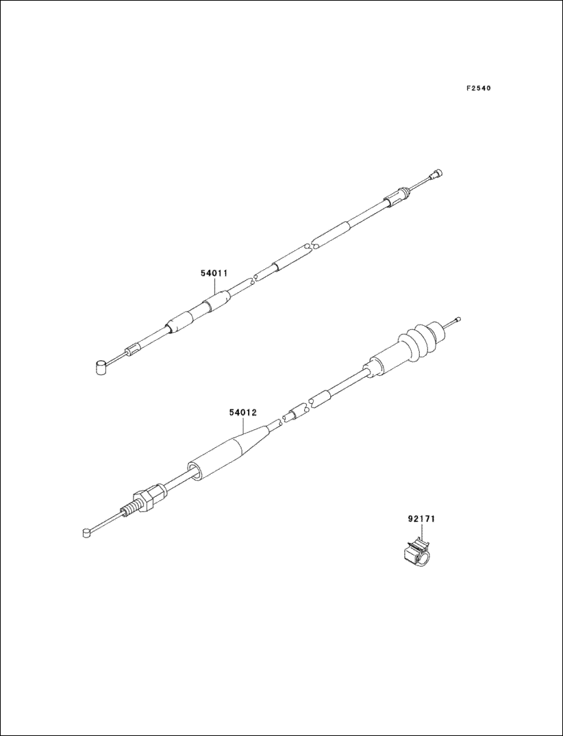 Kawasaki Clutch Cable 54011-0043