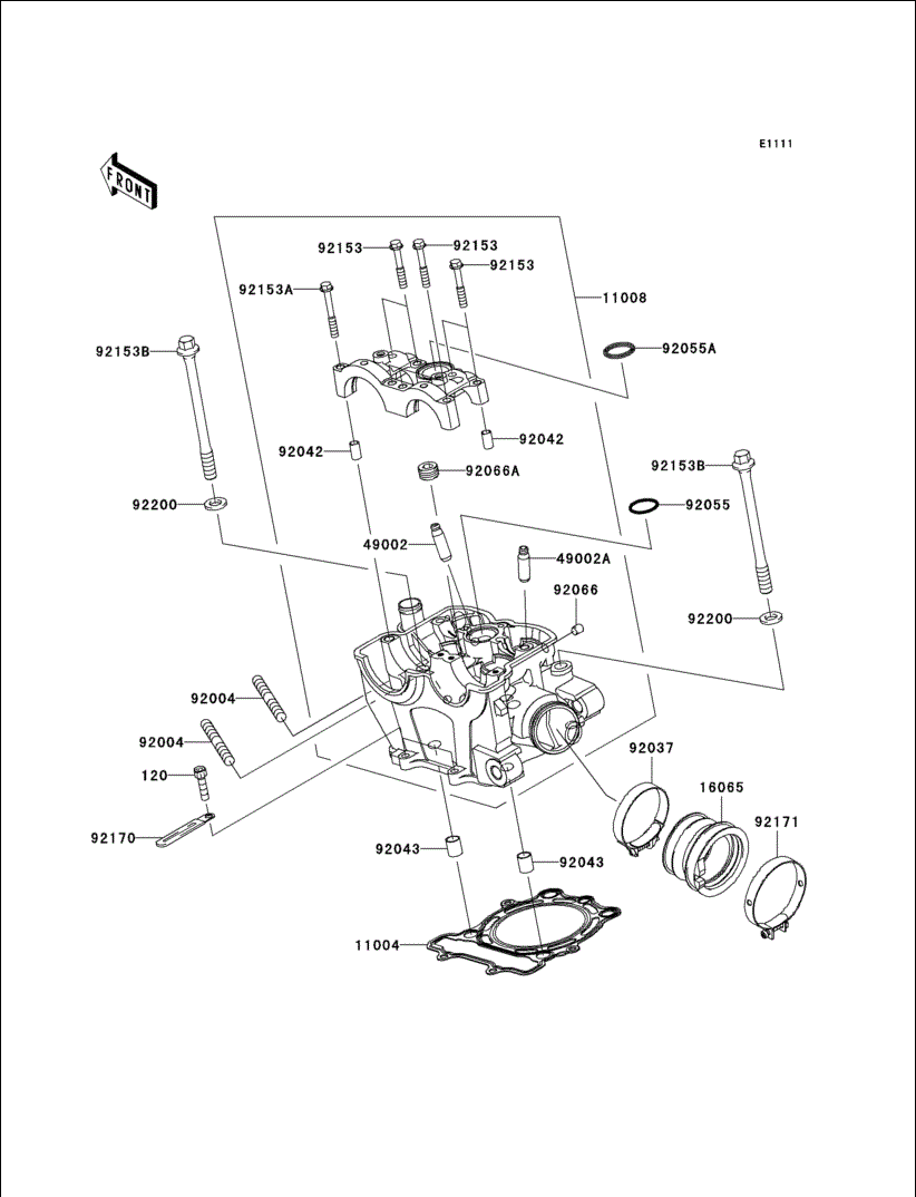 Kawasaki Bolt 10X122 92153-0341