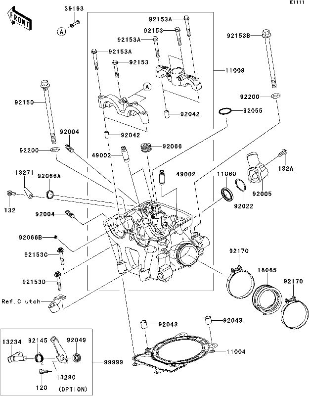 Kawasaki Pin 10.1X12X14 92043-4009