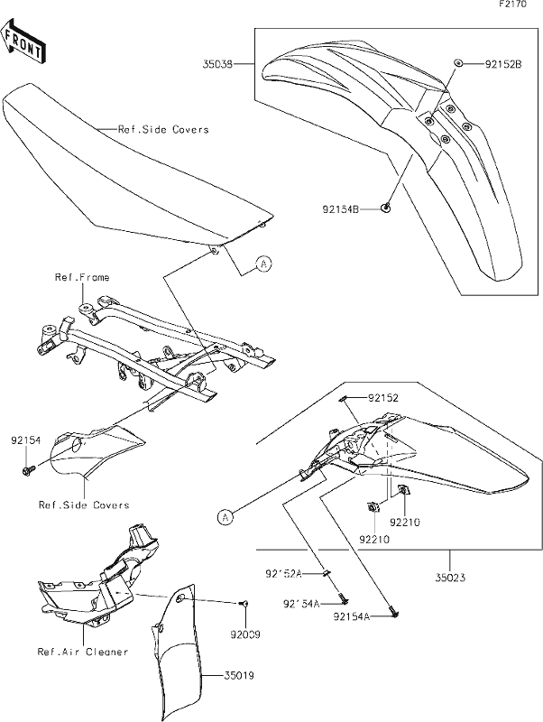 Kawasaki Nut 8mm 92210-1635