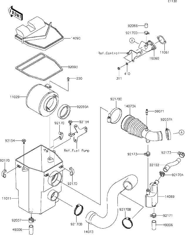 Kawasaki Bolt Wp 6X20 92151-6154