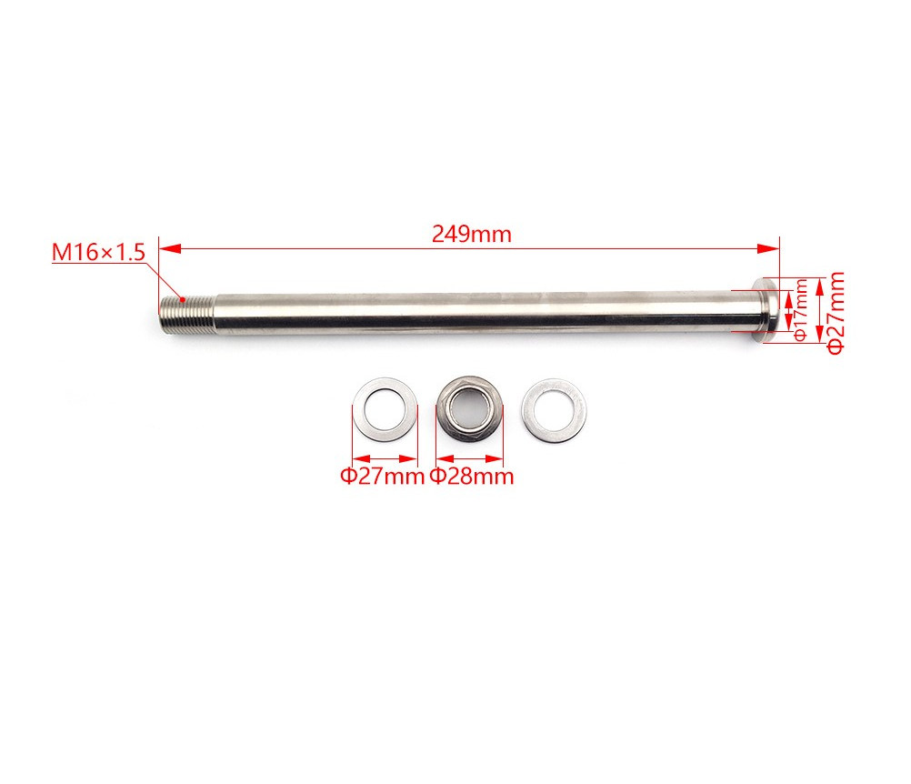 YAMAHA WR250F WR450F YZ450F YZ250F 14-24 Swingarm Axle