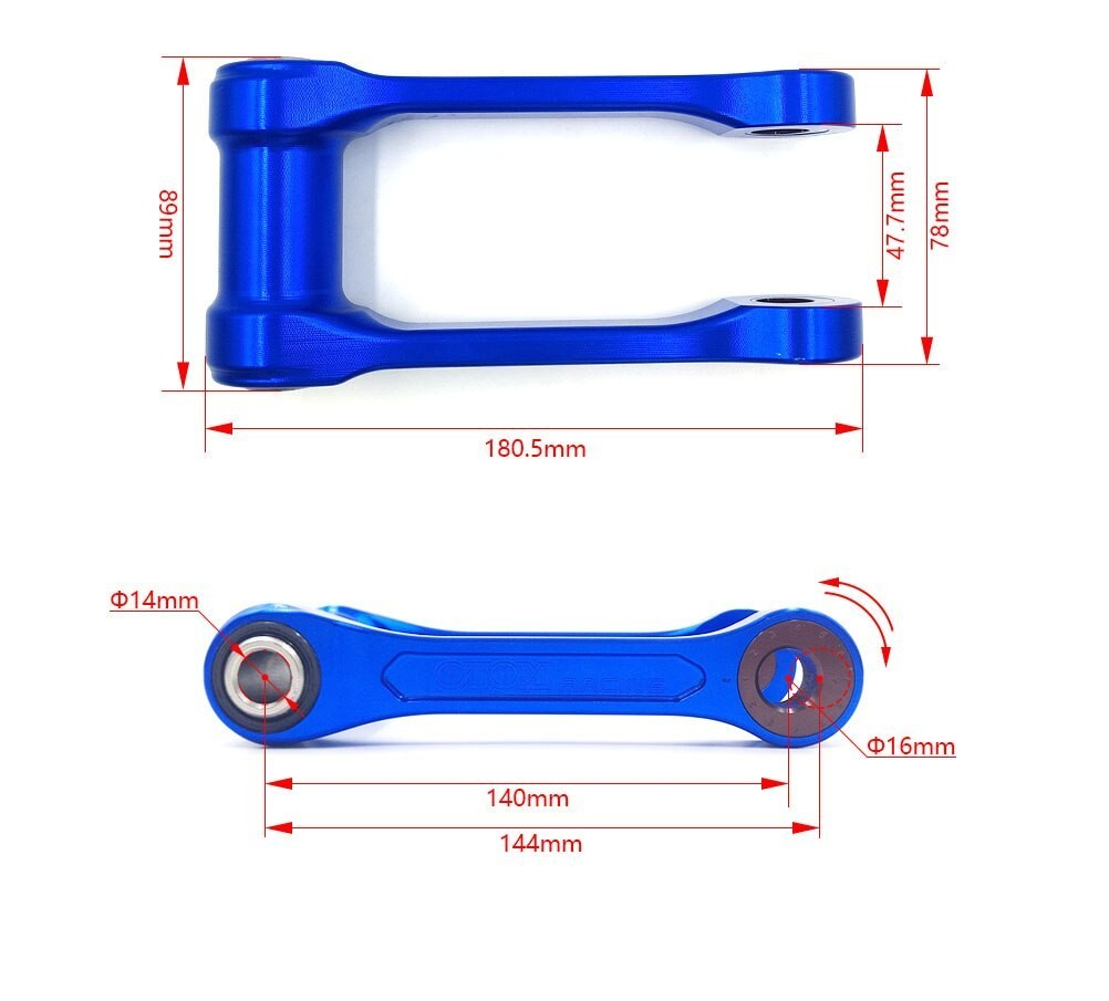 YAMAHA YZ250F YZ450F WR250F WR450F Adjustable Lowering Link