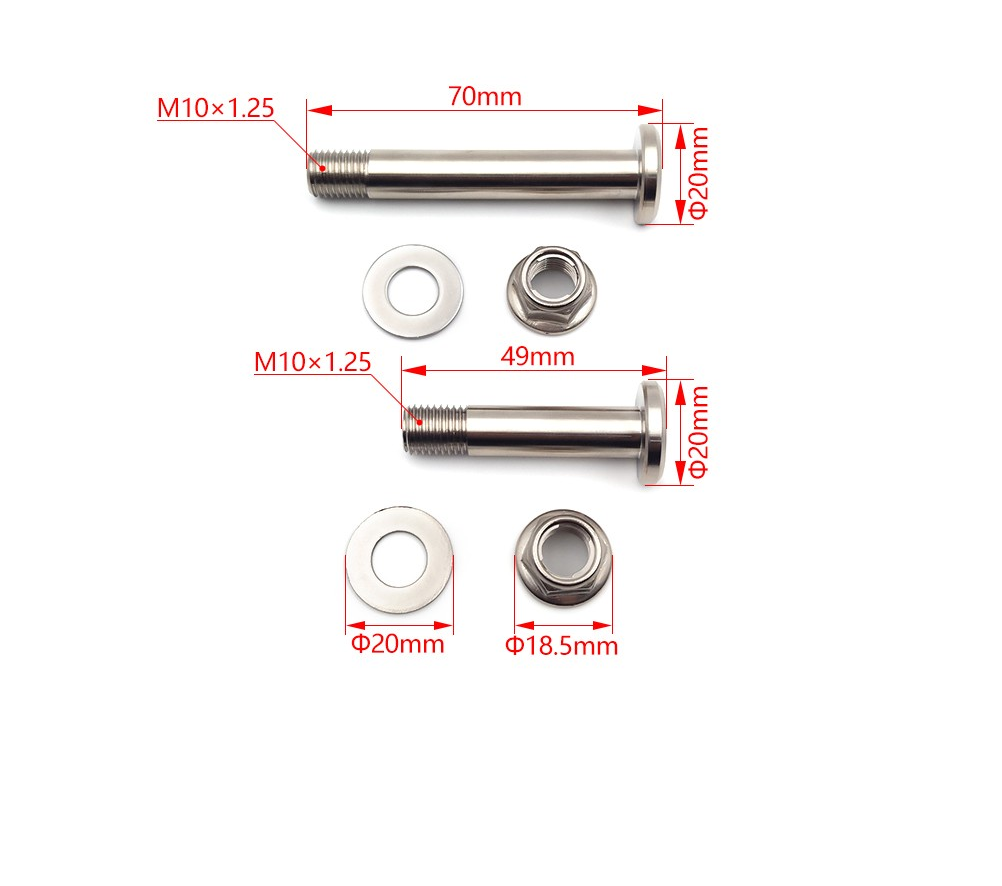 YAMAHA YZ125 YZ250 YZ250F YZ450F Rear Shock Absorber Mounting Nut Bolt